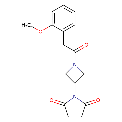 1-{1-[2-(2-methoxyphenyl)acetyl]azetidin-3-yl}pyrrolidine-2,5-dione
