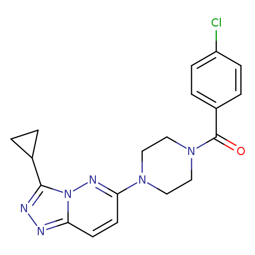 1-(4-chlorobenzoyl)-4-{3-cyclopropyl-[1,2,4]triazolo[4,3-b]pyridazin-6-yl}piperazine