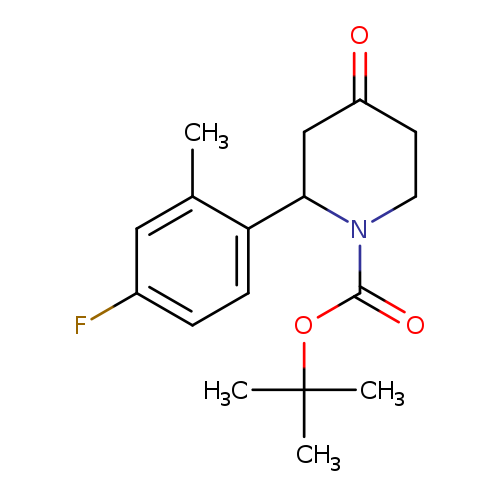 Tert-Butyl 2-(4-Fluoro-2-Methylphenyl)-4-Oxopiperidine-1-Carboxylate