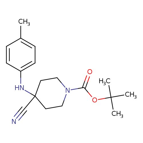 TERT-BUTYL4-CYANO-4-(P-TOLYLAMINO)PIPERIDINE-1-CARBOXYLATE