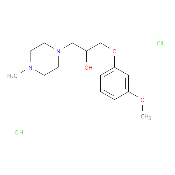 1-(3-METHOXYPHENOXY)-3-(4-METHYLPIPERAZIN-1-YL)PROPAN-2-OL DIHYDROCHLORID+