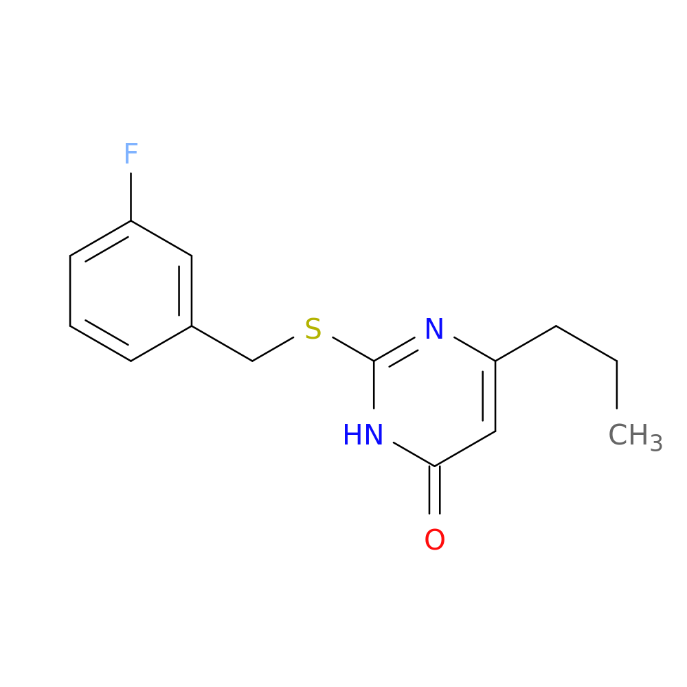 2-{[(3-fluorophenyl)methyl]sulfanyl}-6-propyl-3,4-dihydropyrimidin-4-one