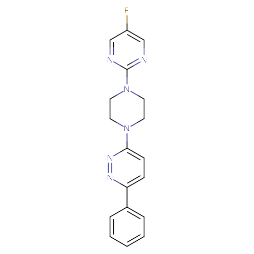 3-[4-(5-fluoropyrimidin-2-yl)piperazin-1-yl]-6-phenylpyridazine
