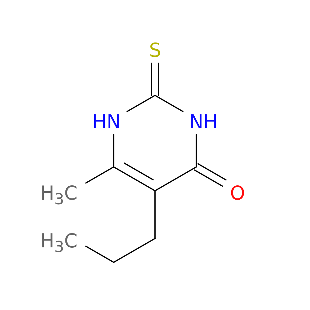 6-Methyl-5-propyl-2-sulfanylidene-1,2,3,4-tetrahydropyrimidin-4-one