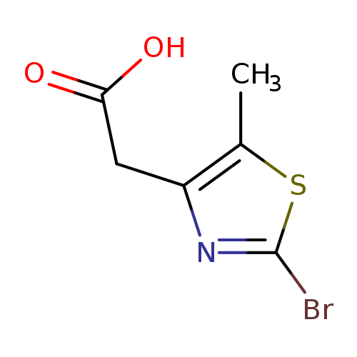 2-(2-bromo-5-methyl-1,3-thiazol-4-yl)acetic acid