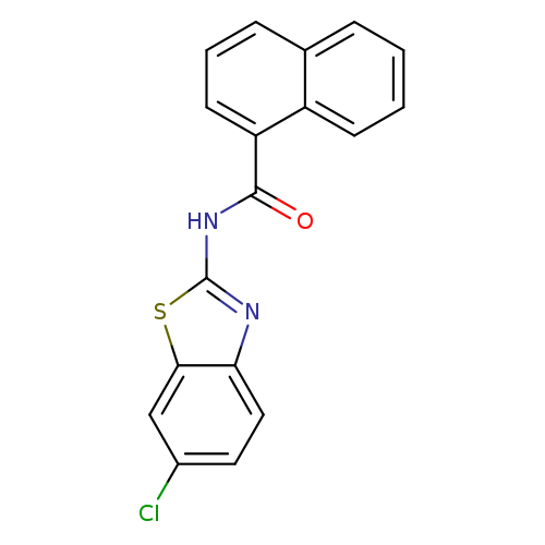 N-(6-chloro-1,3-benzothiazol-2-yl)naphthalene-1-carboxamide