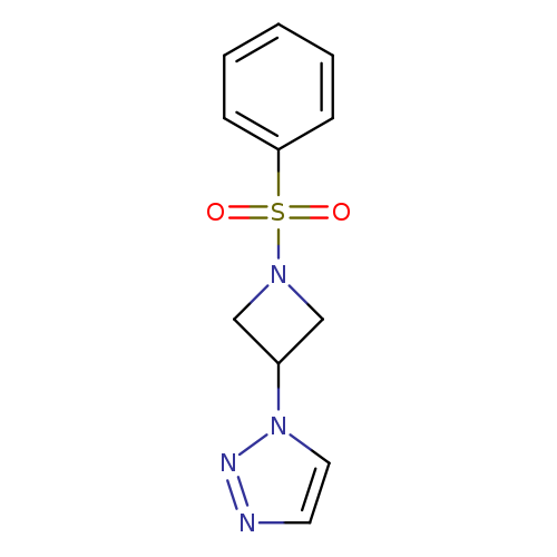 1-[1-(benzenesulfonyl)azetidin-3-yl]-1H-1,2,3-triazole