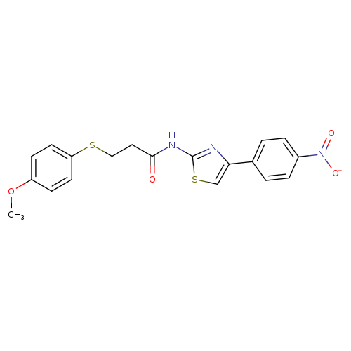 3-[(4-methoxyphenyl)sulfanyl]-N-[4-(4-nitrophenyl)-1,3-thiazol-2-yl]propanamide