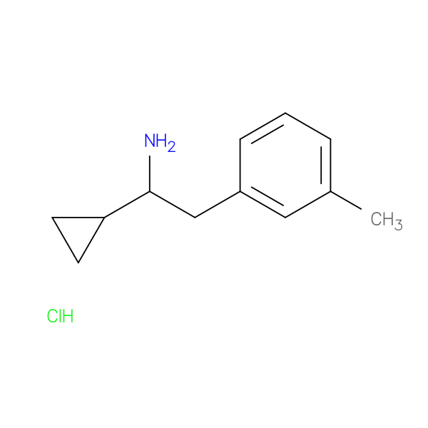 1-cyclopropyl-2-(3-methylphenyl)ethan-1-amine hydrochloride