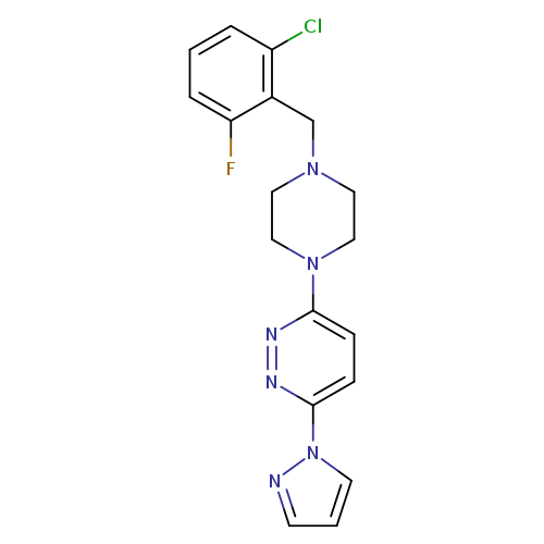 3-{4-[(2-chloro-6-fluorophenyl)methyl]piperazin-1-yl}-6-(1H-pyrazol-1-yl)pyridazine