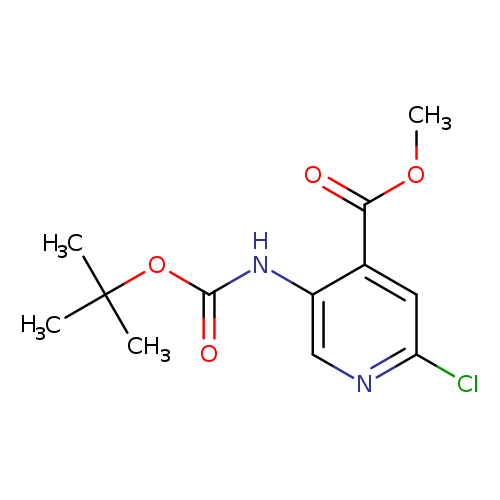 Methyl 5-((tert-butoxycarbonyl)amino)-2-chloroisonicotinate