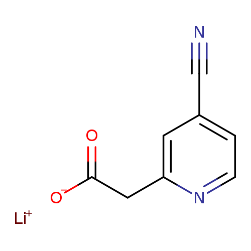 lithium(1+) ion 2-(4-cyanopyridin-2-yl)acetate