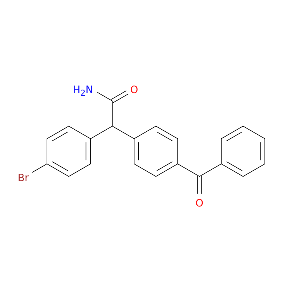 2-(4-benzoylphenyl)-2-(4-bromophenyl)acetamide