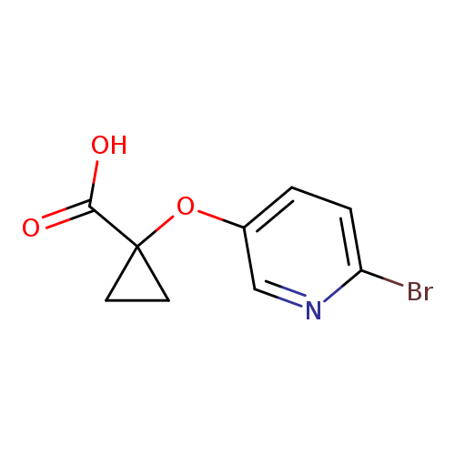 1-[(6-bromopyridin-3-yl)oxy]cyclopropane-1-carboxylic acid