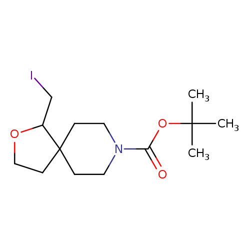 tert-butyl 1-(iodomethyl)-2-oxa-8-azaspiro[4.5]decane-8-carboxylate