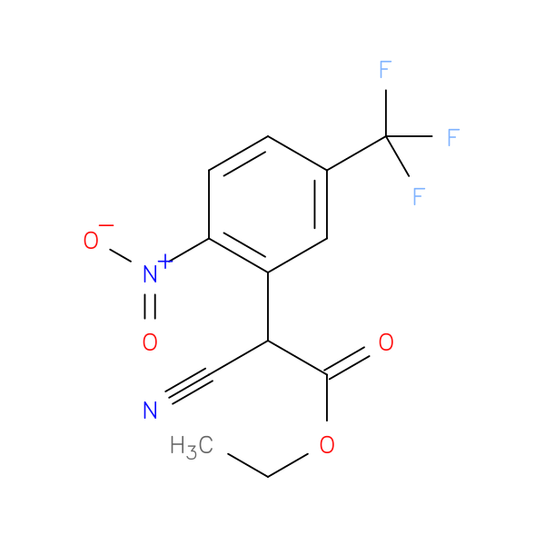 ethyl 2-cyano-2-[2-nitro-5-(trifluoromethyl)phenyl]acetate