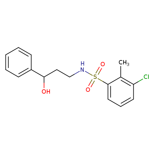 3-chloro-N-(3-hydroxy-3-phenylpropyl)-2-methylbenzene-1-sulfonamide