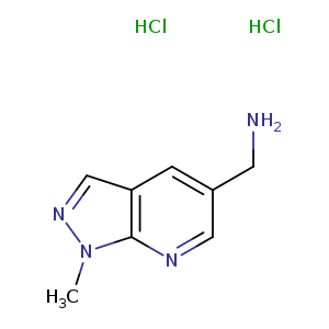 {1-methyl-1H-pyrazolo[3,4-b]pyridin-5-yl}methanamine dihydrochloride