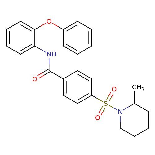 4-[(2-methylpiperidin-1-yl)sulfonyl]-N-(2-phenoxyphenyl)benzamide