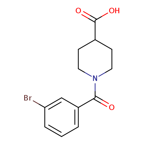 1-(3-bromobenzoyl)piperidine-4-carboxylic acid