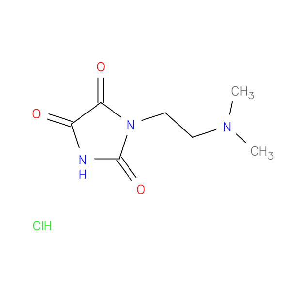 1-[2-(dimethylamino)ethyl]imidazolidine-2,4,5-trione hydrochloride