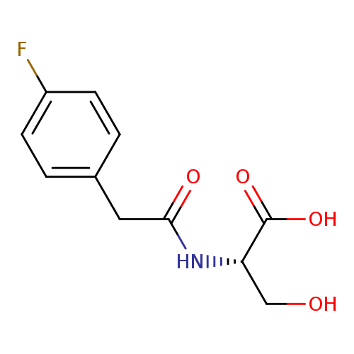 (2S)-2-[2-(4-fluorophenyl)acetamido]-3-hydroxypropanoic acid