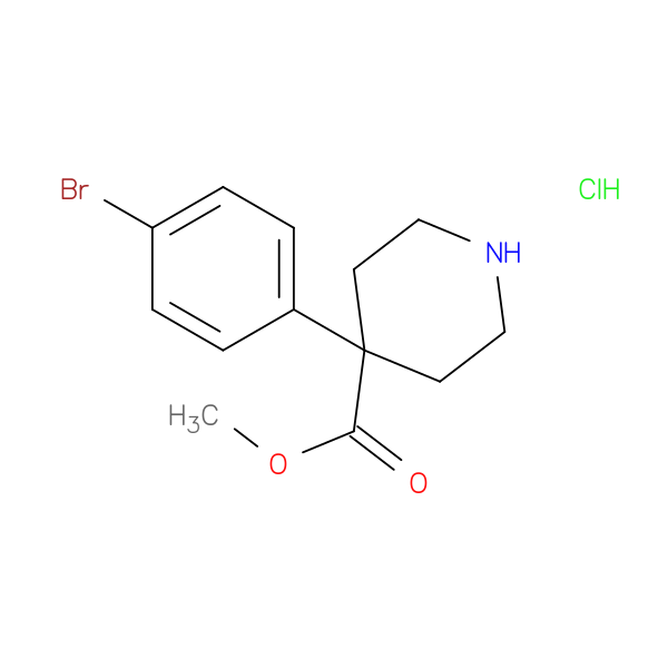 methyl 4-(4-bromophenyl)piperidine-4-carboxylate hydrochloride