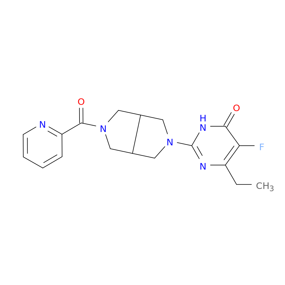 6-ethyl-5-fluoro-2-[5-(pyridine-2-carbonyl)-octahydropyrrolo[3,4-c]pyrrol-2-yl]-3,4-dihydropyrimidin-4-one
