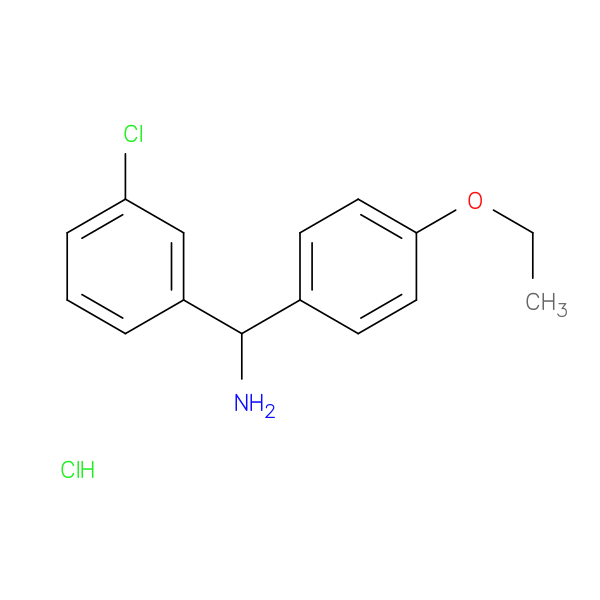 (3-chlorophenyl)(4-ethoxyphenyl)methanamine hydrochloride