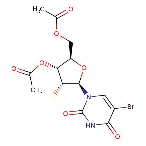 ((2R,3R,4R,5R)-3-Acetoxy-5-(5-bromo-2,4-dioxo-3,4-dihydropyrimidin-1(2H)-yl)-4-fluorotetrahydrofuran-2-yl)methyl acetate