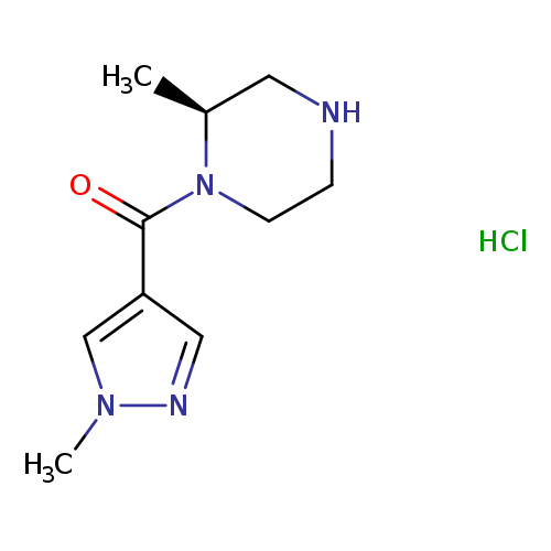 (2S)-2-methyl-1-(1-methyl-1H-pyrazole-4-carbonyl)piperazine hydrochloride