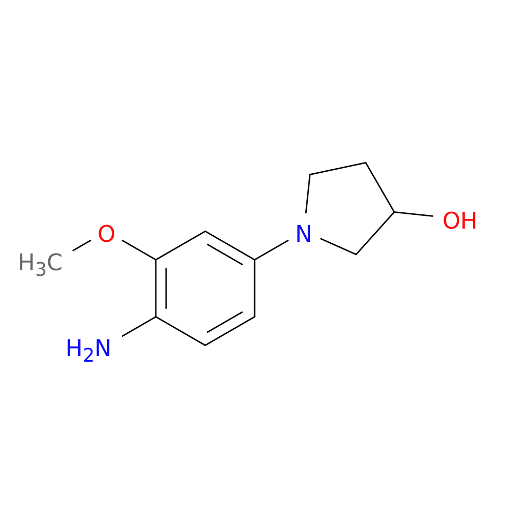 1-(4-amino-3-methoxyphenyl)pyrrolidin-3-ol