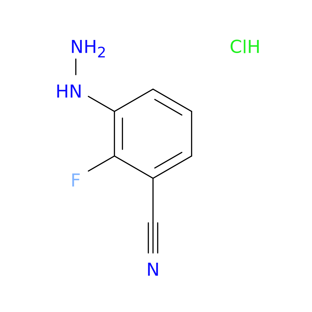 2-fluoro-3-hydrazinylbenzonitrile hydrochloride