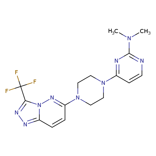N,N-dimethyl-4-{4-[3-(trifluoromethyl)-[1,2,4]triazolo[4,3-b]pyridazin-6-yl]piperazin-1-yl}pyrimidin-2-amine
