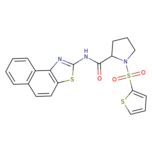 N-{naphtho[1,2-d][1,3]thiazol-2-yl}-1-(thiophene-2-sulfonyl)pyrrolidine-2-carboxamide