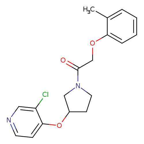 1-{3-[(3-chloropyridin-4-yl)oxy]pyrrolidin-1-yl}-2-(2-methylphenoxy)ethan-1-one