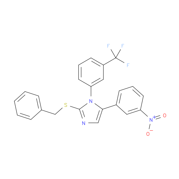 2-(benzylsulfanyl)-5-(3-nitrophenyl)-1-[3-(trifluoromethyl)phenyl]-1H-imidazole