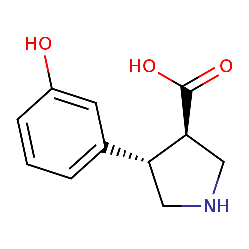 3-Pyrrolidinecarboxylic acid, 4-(3-hydroxyphenyl)-, (3R,4S)-rel-