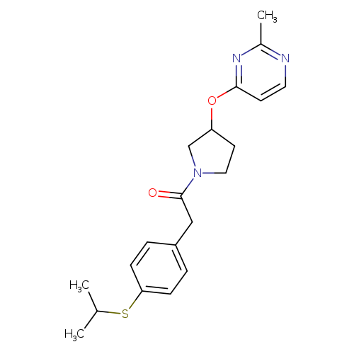 1-{3-[(2-methylpyrimidin-4-yl)oxy]pyrrolidin-1-yl}-2-[4-(propan-2-ylsulfanyl)phenyl]ethan-1-one