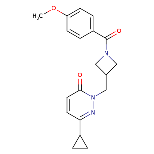 6-cyclopropyl-2-{[1-(4-methoxybenzoyl)azetidin-3-yl]methyl}-2,3-dihydropyridazin-3-one