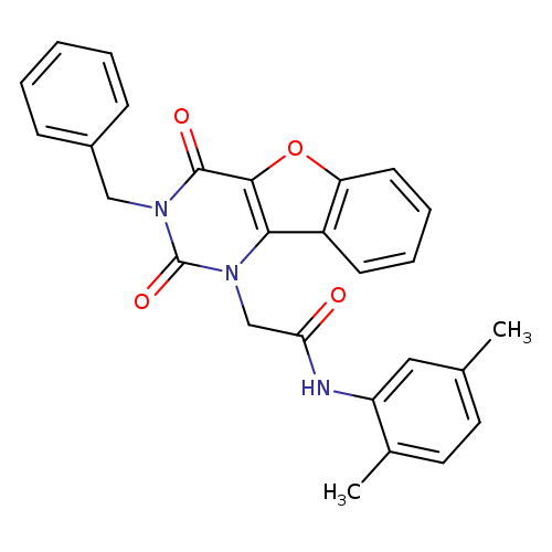 2-{5-benzyl-4,6-dioxo-8-oxa-3,5-diazatricyclo[7.4.0.0^{2,7}]trideca-1(9),2(7),10,12-tetraen-3-yl}-N-(2,5-dimethylphenyl)acetamide