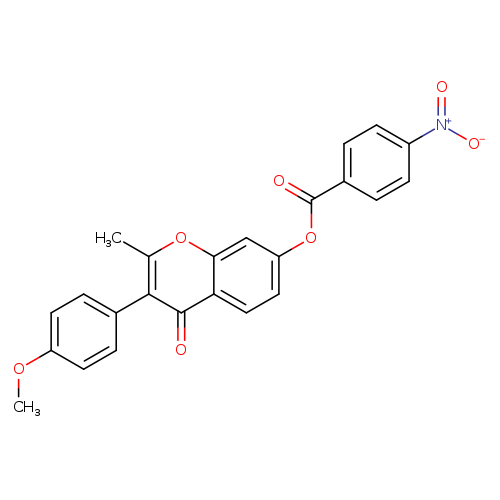 3-(4-methoxyphenyl)-2-methyl-4-oxo-4H-chromen-7-yl 4-nitrobenzoate
