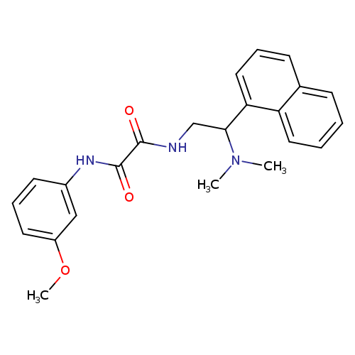 N-[2-(dimethylamino)-2-(naphthalen-1-yl)ethyl]-N'-(3-methoxyphenyl)ethanediamide