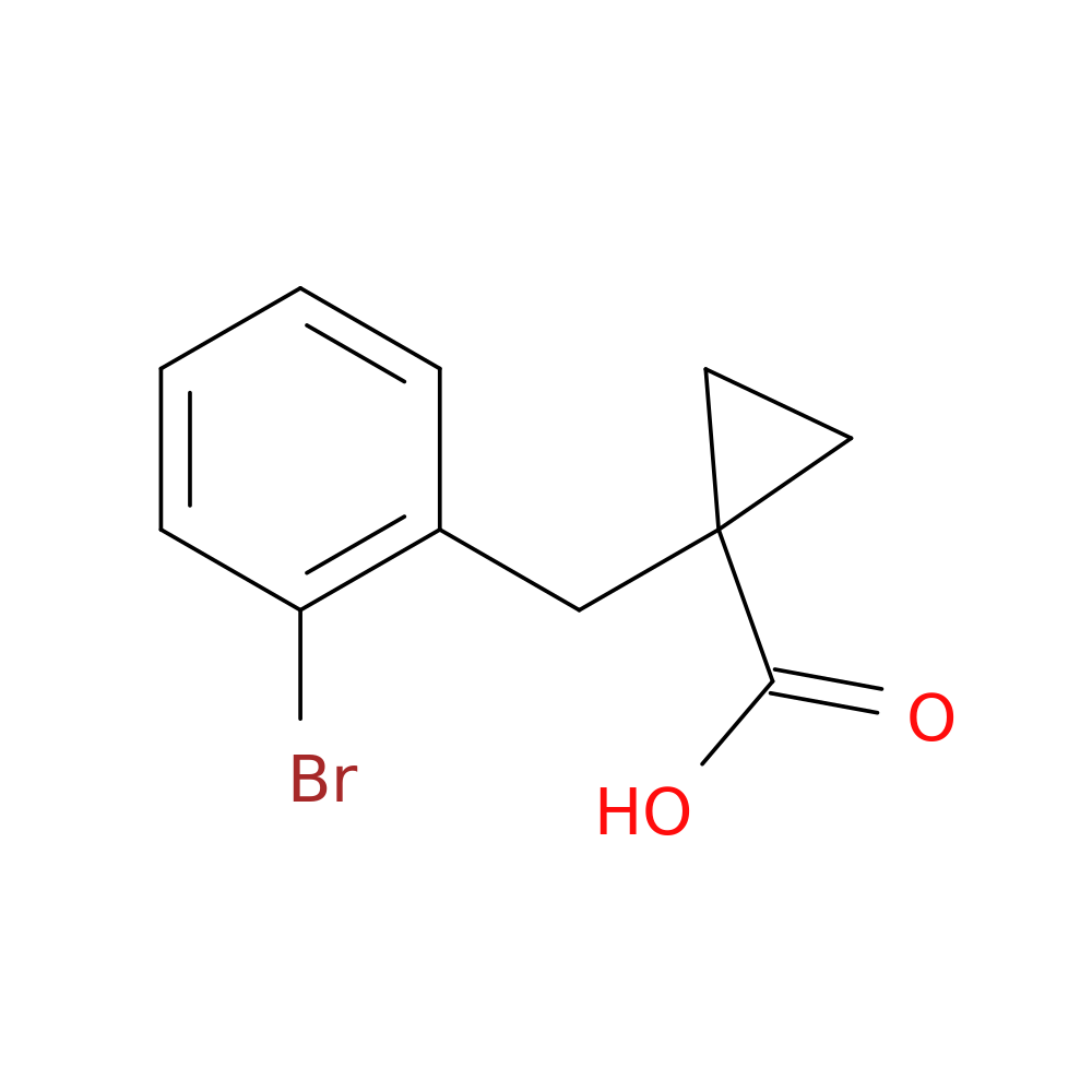 1-[(2-Bromophenyl)methyl]cyclopropane-1-carboxylic acid