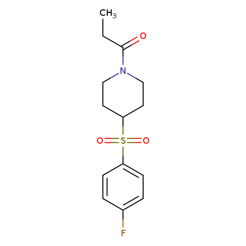 1-[4-(4-fluorobenzenesulfonyl)piperidin-1-yl]propan-1-one