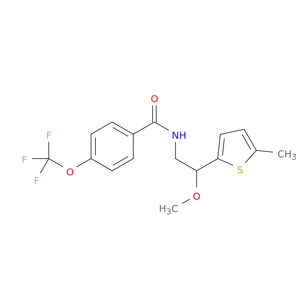 N-[2-methoxy-2-(5-methylthiophen-2-yl)ethyl]-4-(trifluoromethoxy)benzamide