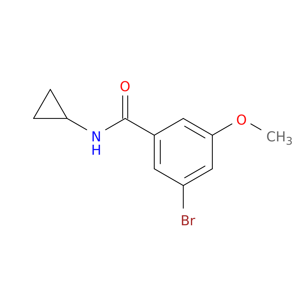 3-Bromo-N-cyclopropyl-5-methoxy-benzamide