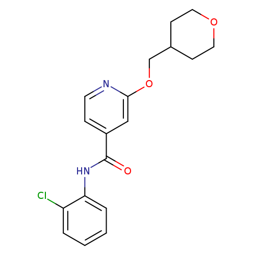 N-(2-chlorophenyl)-2-[(oxan-4-yl)methoxy]pyridine-4-carboxamide