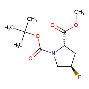 1,2-Pyrrolidinedicarboxylic acid, 4-fluoro-, 1-(1,1-dimethylethyl) 2-methyl ester, (2S,4R)-