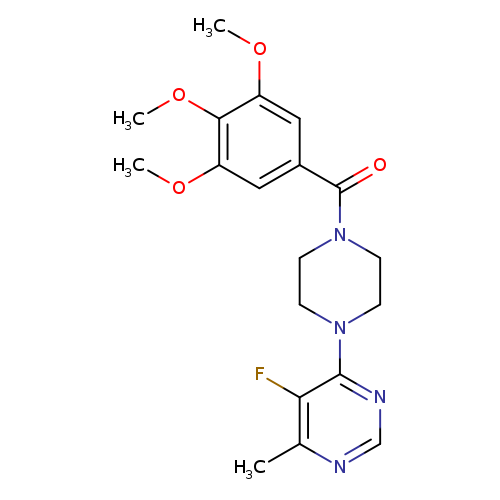 5-fluoro-4-methyl-6-[4-(3,4,5-trimethoxybenzoyl)piperazin-1-yl]pyrimidine